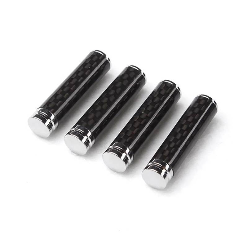 HBIS Kompatibel Mit Für F01 F10 F20 F30 E30 E36 E39 E87 E60 E46 E90 X1 X3 E53 X5 X6 Z4, Kohlefaser-Autotürstift-Verriegelungsknopf-Zugstift-Abdeckung Autotür Verriegelungsknopf von HBIS