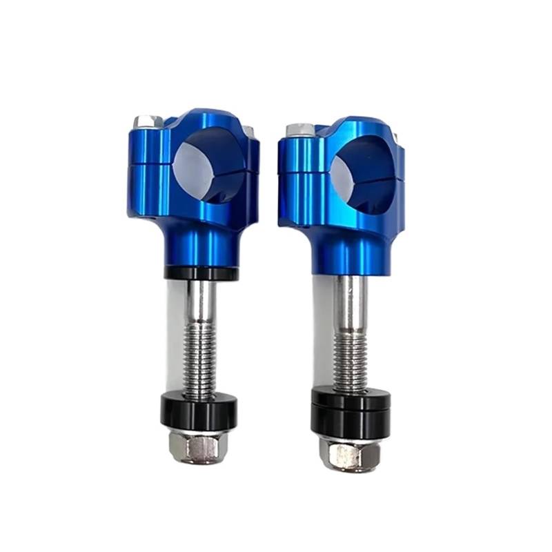 HBIS Universal-Motorrad-Lenkerklemme CNC-Aluminiumlegierung Stangenklemmen Zubehör 1 1/8 Zoll 28 Mm Motorrad Lenker Riser(Blue,12mm) von HBIS