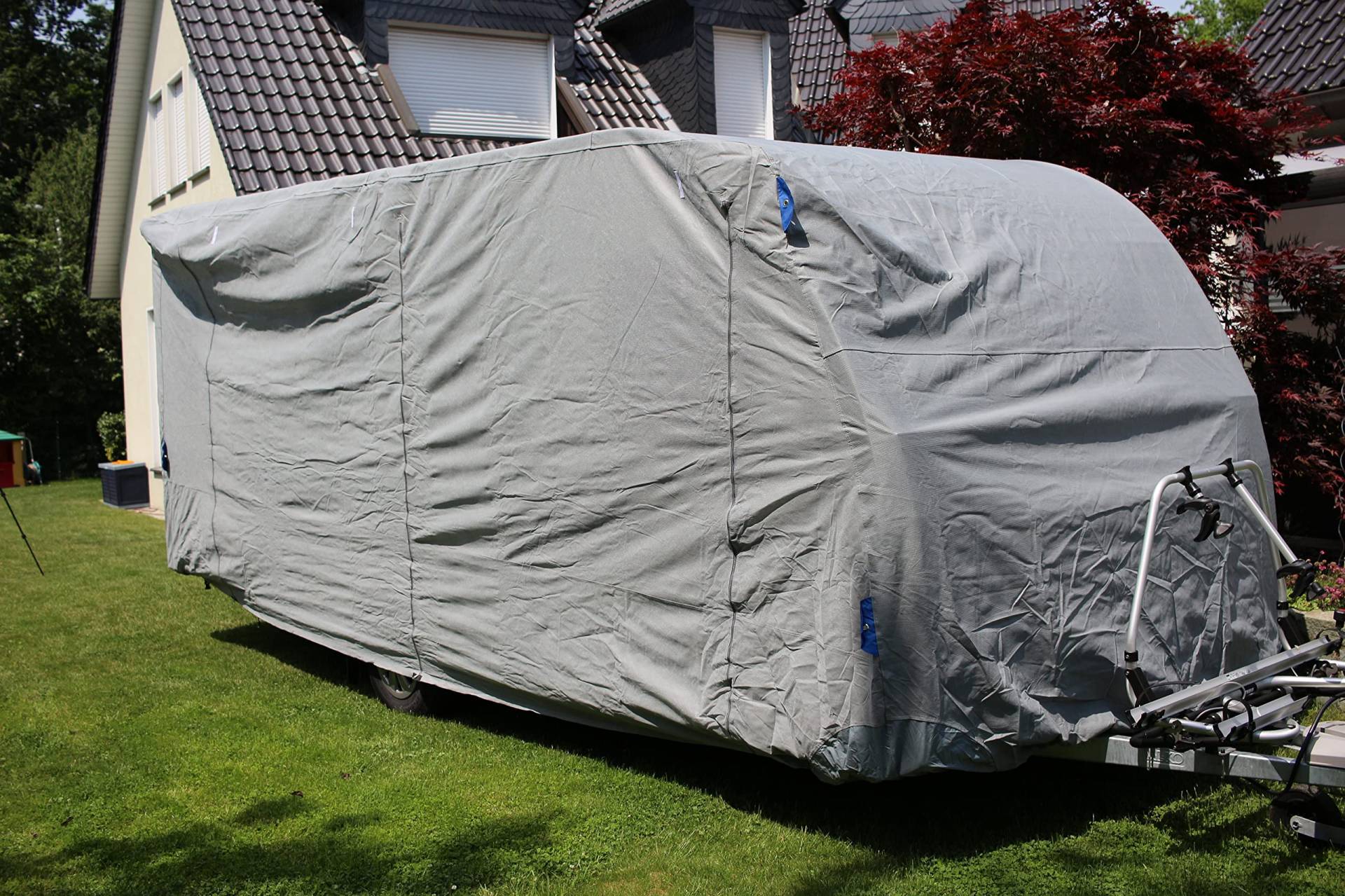 HC Outdoor Wohnwagen Abdeckplane Caravan Schutzhülle Wohnmobil Camper Garage Schutz Größe M Camping Atmungsaktiv Campen von HC Outdoor