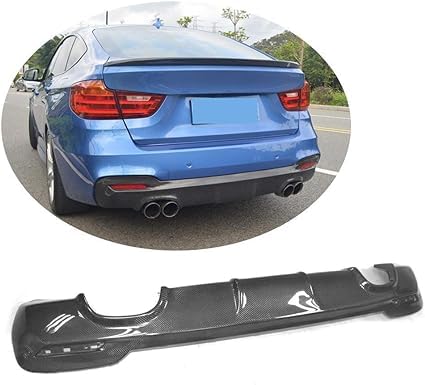 Auto Heck Diffusor für BMW 3 Series F34 M Sport GT Gran Turismo 2014-2018, Heckstoßstangenabdeckung Unterlippe Spoiler Schutzhaube von HCELET