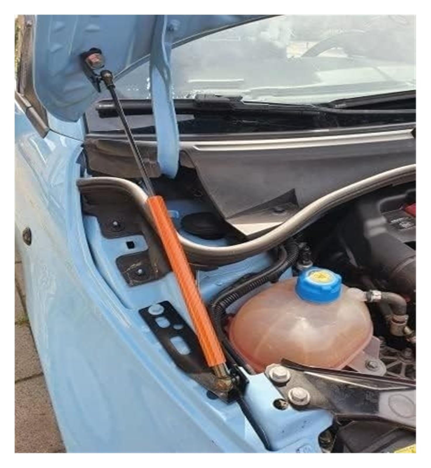 Heckklappen Gasdruckfedern Für Fiat 500 2007-2023 Motorhaubenheber Vordere Motorhaube Haube Ändern Stoßdämpfer Absorber Gas Streben Lift Unterstützung(Carbon Fiber 8) von HCKCLMBMZW