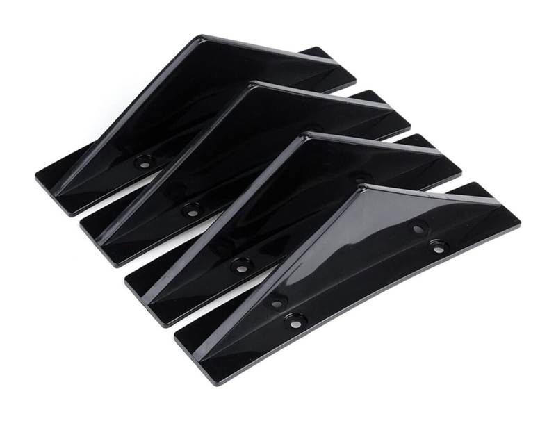 Heckspoiler Flügellippe Auto-Heckstoßstangen-Spoiler-Splitter Auto-Styling Autozubehör 4 Stück Universal-Auto-Heckstoßstangen-Diffusor Heckspoiler von HCKCLMBMZW