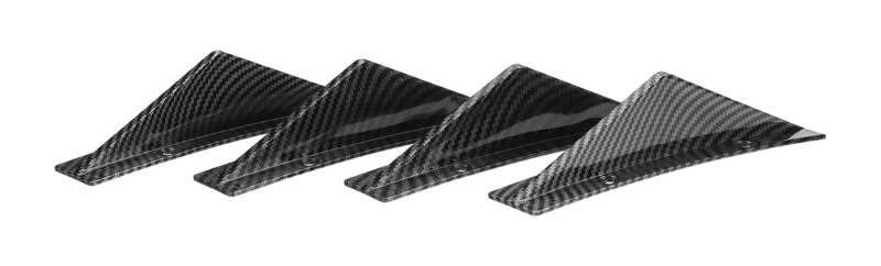 Heckspoiler Flügellippe Für A3 A4 A6 A7 A8 TT Auto Heckspoiler Universal 4 Stück Auto Heckstoßstange Lippendiffusor Haifischflossen Spoiler Heckspoiler(Rear right) von HCKCLMBMZW
