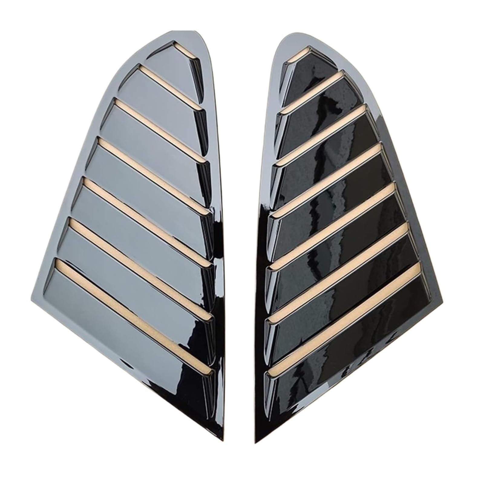 Heckspoiler Flügellippe Für A5 4-Türer Limousine 2008–2015 Autozubehör Auto-Seitenfenster-Luftentlüftungs-Einlass-Dekoration(Schwarz) von HCKCLMBMZW