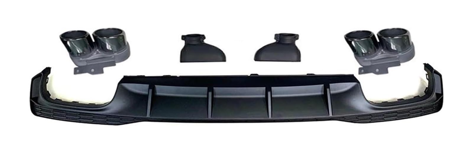 Heckspoiler Flügellippe Für A7 Für Sline 4 Tür 2019 2020 Nicht S7 Auto Heckstoßstange Diffusor Lippe Mit Auspuffspitzen(Black tips) von HCKCLMBMZW