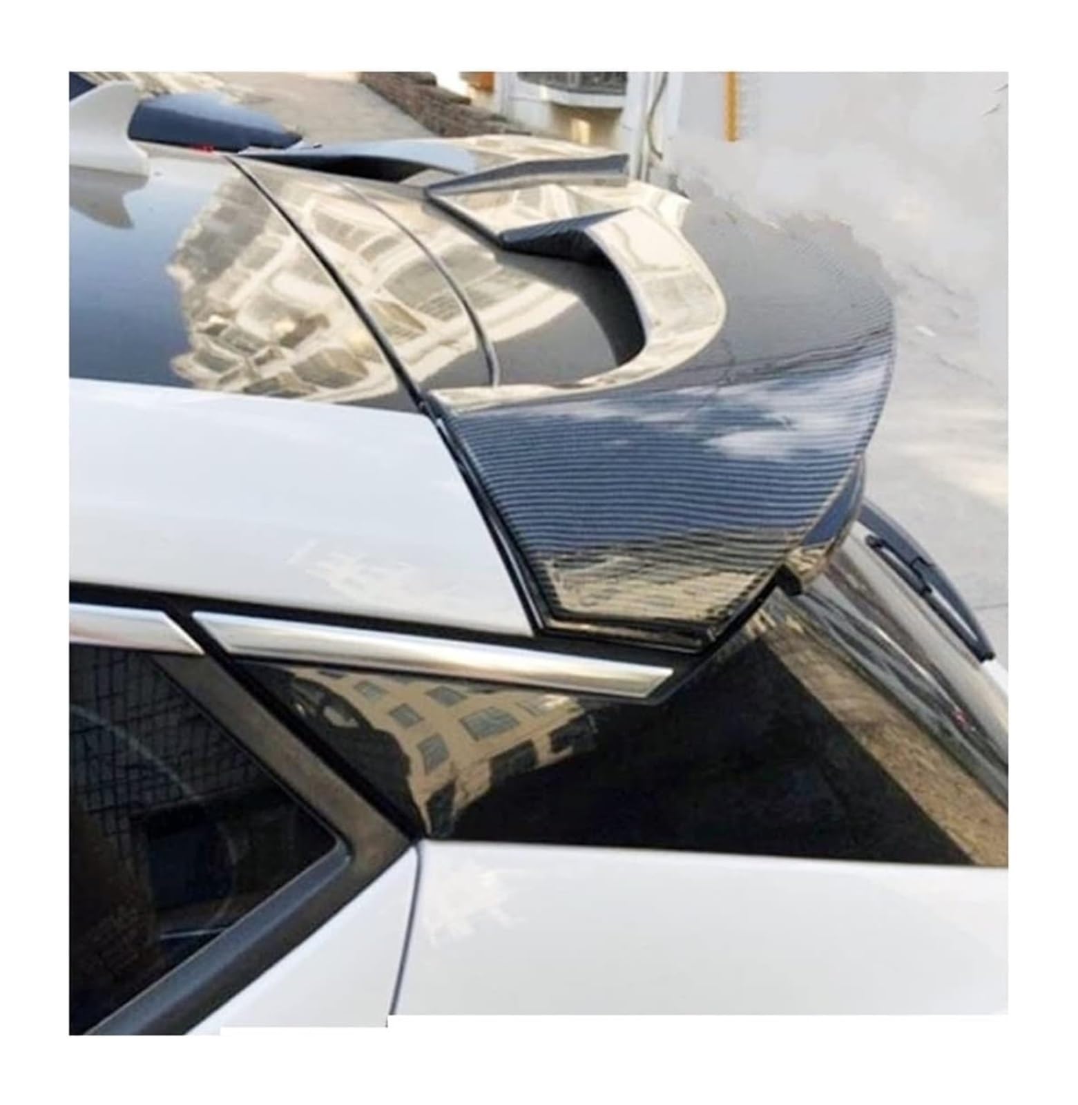 Heckspoiler Flügellippe Für Astra K 2015 2016 2017 2018 Hinten Dach Spoiler Schwanz Trunk Boot Lip Flügel Körper Kit Auto Heckspoiler Flügel(Carbon Look) von HCKCLMBMZW