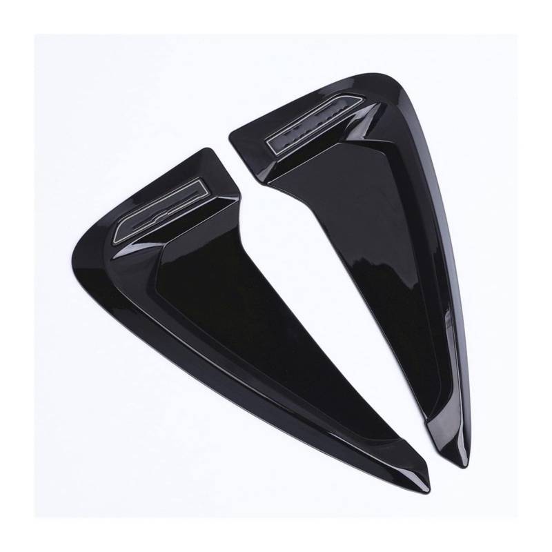 Heckspoiler Flügellippe Für B&MW X5 F30 E90 2 Teile/satz Auto Modifizierte Seite Spoiler Hai Kiemen Seite Fender Vent Dekoration 3D Aufkleber Auto Diffusor Spoiler(Schwarz) von HCKCLMBMZW