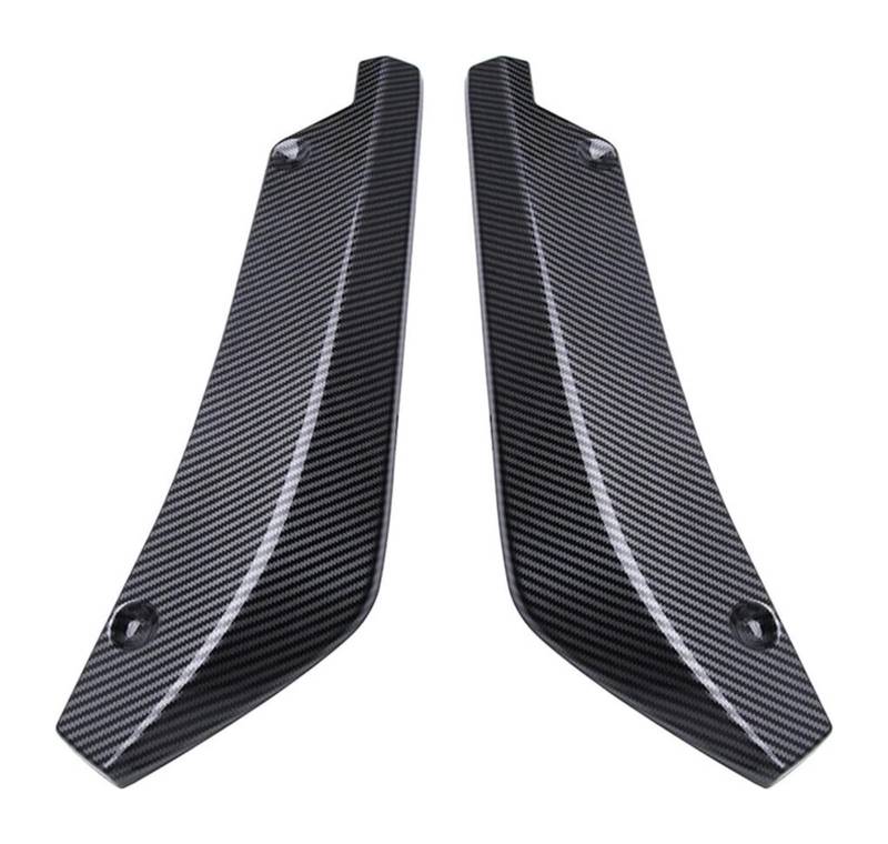 Heckspoiler Flügellippe Für Ford Für Mustang 2000 2021 2022 Seite Spoiler Diffusor Canards Auto Zubehör Hinten Stoßstange Splitter Abdeckung 2PCS(Carbon Fiber Look) von HCKCLMBMZW