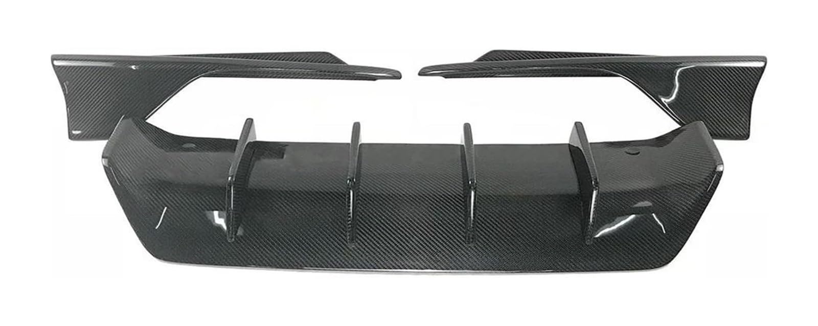 Heckspoiler Flügellippe Für IS IS200t IS250 IS350 IS300 F Sport Limousine 2016–2019 4-türiger Heckdiffusor Lippe Stoßstange Tow-Splitter Spoiler Heckspoiler(3-segment carbon) von HCKCLMBMZW