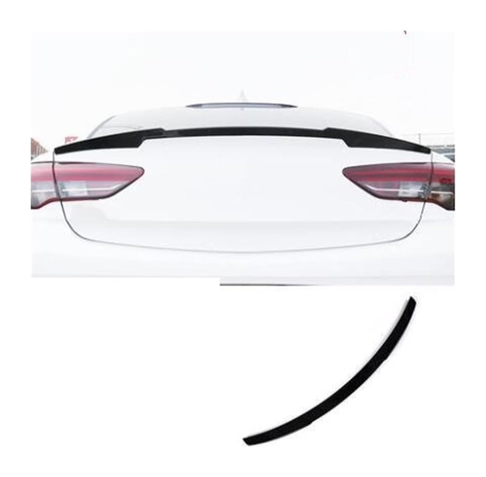 Heckspoiler Flügellippe Für Insignia Spoiler 2017-2019 Auto Hinten Dach Spoiler Hinten Flügel Körper Kit Auto Zubehör Auto Heckspoiler Schwanz Flügel(Bright black) von HCKCLMBMZW