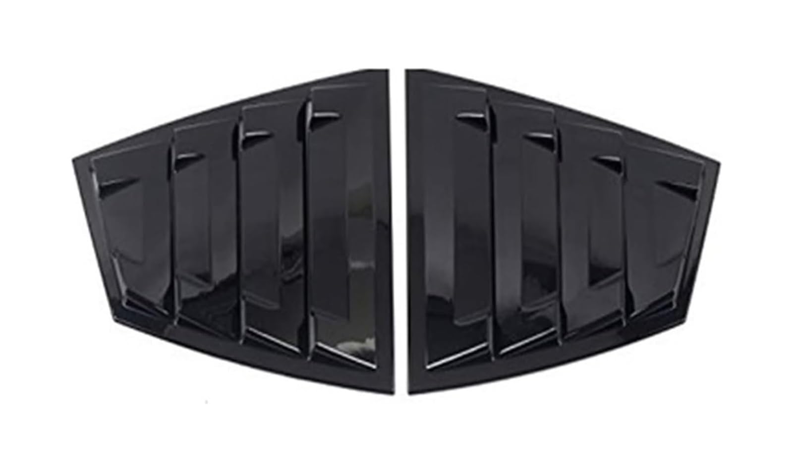 Heckspoiler Flügellippe Für Subaru Für WRX STi 2015-2021 Auto Heckspoiler Schwanz Flügel Hinten Seite Vent Viertel Fenster Jalousie Abdeckung Aufkleber Zubehör(Schwarz) von HCKCLMBMZW