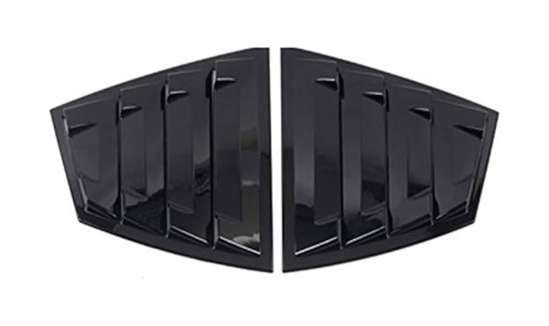 Heckspoiler Flügellippe Für Subaru Für WRX STi 2015-2021 Auto Heckspoiler Schwanz Flügel Hinten Seite Vent Viertel Fenster Jalousie Abdeckung Aufkleber Zubehör(Schwarz) von HCKCLMBMZW