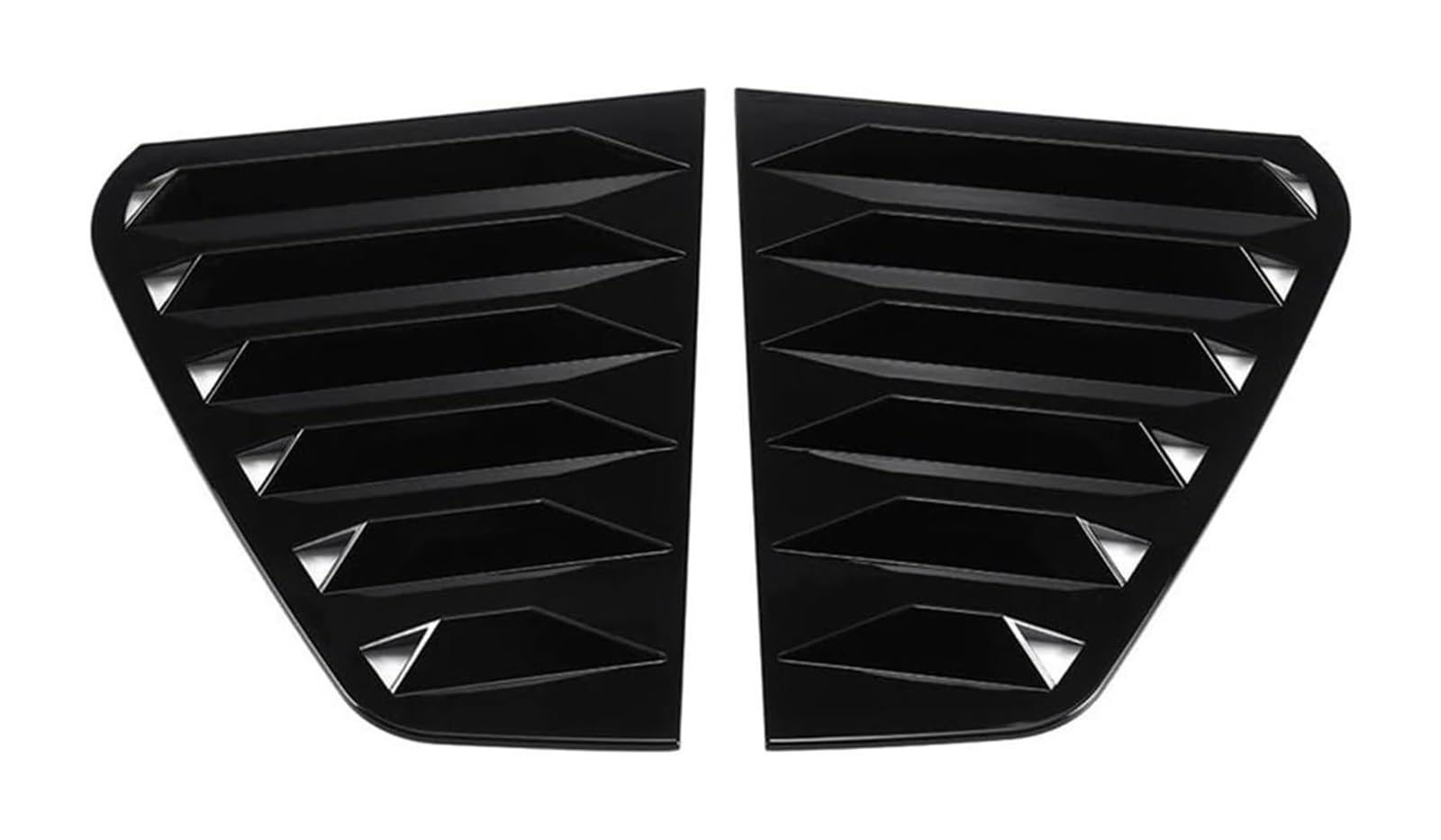 Heckspoiler Flügellippe Für VW Für G&olf 6 7 7,5 8 MK6 MK7 MK 7,5 MK8 GTI GTD GTE R Für R-linie Hinten Fenster Shutter Abdeckung Trim Fenster Lamellen Seite Vent Trim(MK7 7.5 Gloss Black) von HCKCLMBMZW