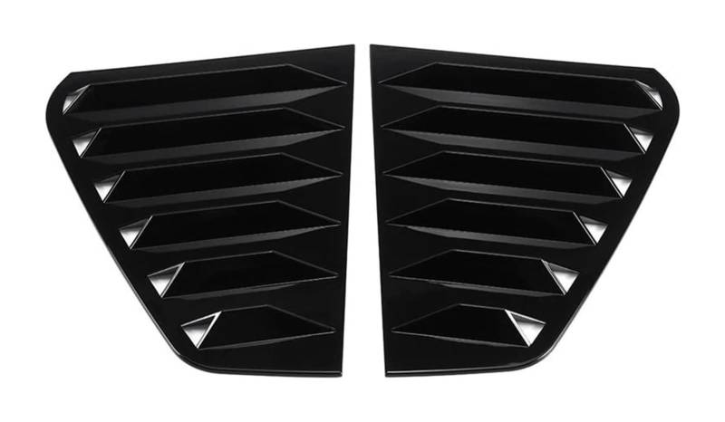 Heckspoiler Flügellippe Für VW Für G&olf 6 7 7,5 8 MK6 MK7 MK 7,5 MK8 GTI GTD GTE R Für R-linie Hinten Fenster Shutter Abdeckung Trim Fenster Lamellen Seite Vent Trim(MK7 7.5 Gloss Black) von HCKCLMBMZW