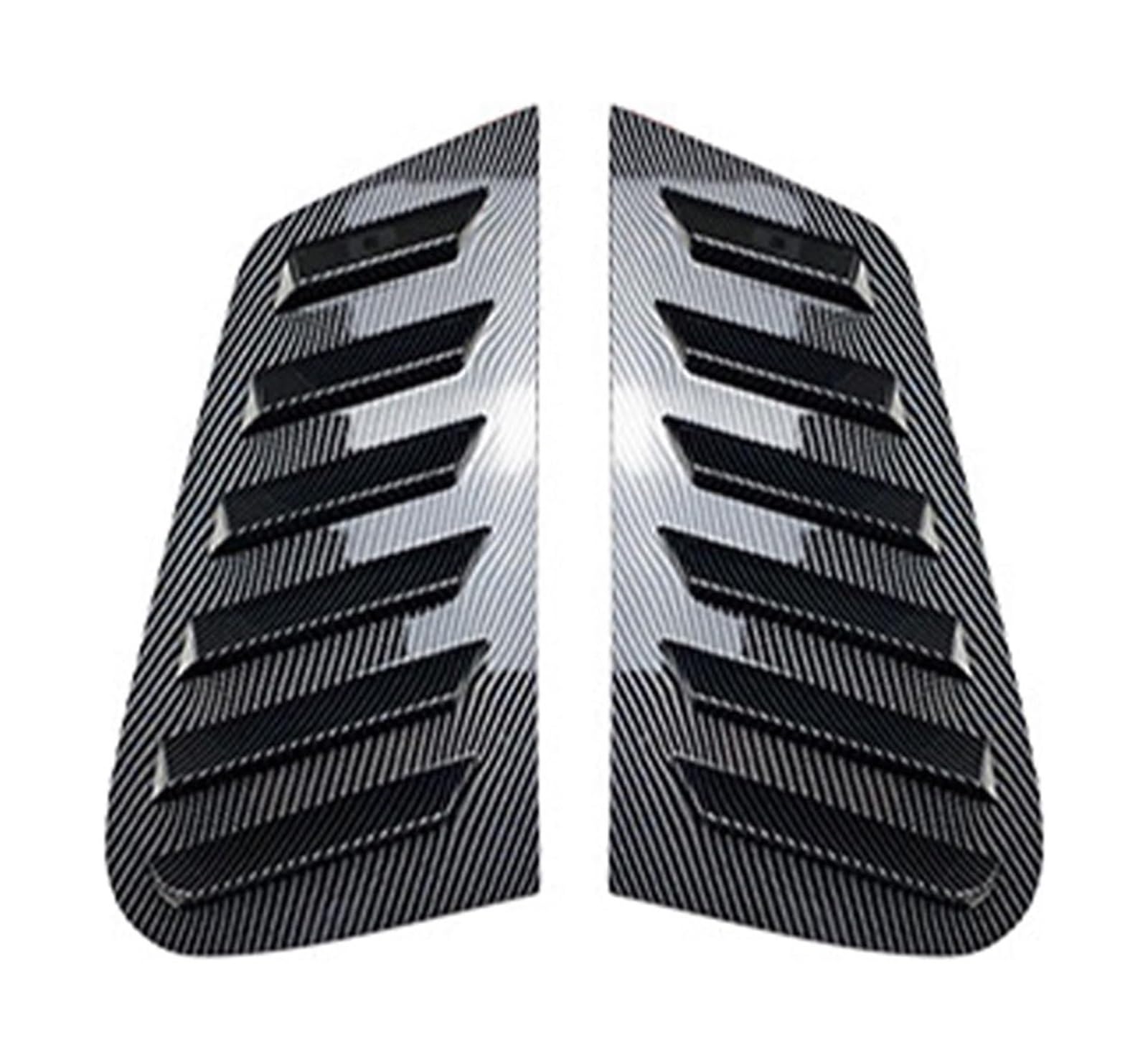 Heckspoiler Flügellippe Für VW Für Polo 9N 2001-2009 2 Teile/satz Hinten Fenster Viertel Shutter Abdeckung Trim Louver Seite Vent Aufkleber(Carbon look) von HCKCLMBMZW