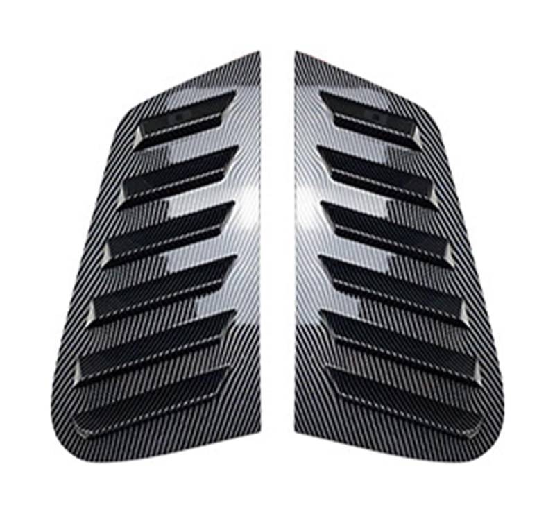 Heckspoiler Flügellippe Für VW Für Polo 9N 2001-2009 2 Teile/satz Hinten Fenster Viertel Shutter Abdeckung Trim Louver Seite Vent Aufkleber(Carbon look) von HCKCLMBMZW