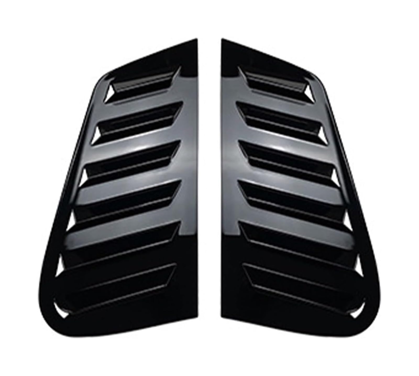 Heckspoiler Flügellippe Für VW Für Polo 9N 2001-2009 2 Teile/satz Hinten Fenster Viertel Shutter Abdeckung Trim Louver Seite Vent Aufkleber(Glossy black) von HCKCLMBMZW