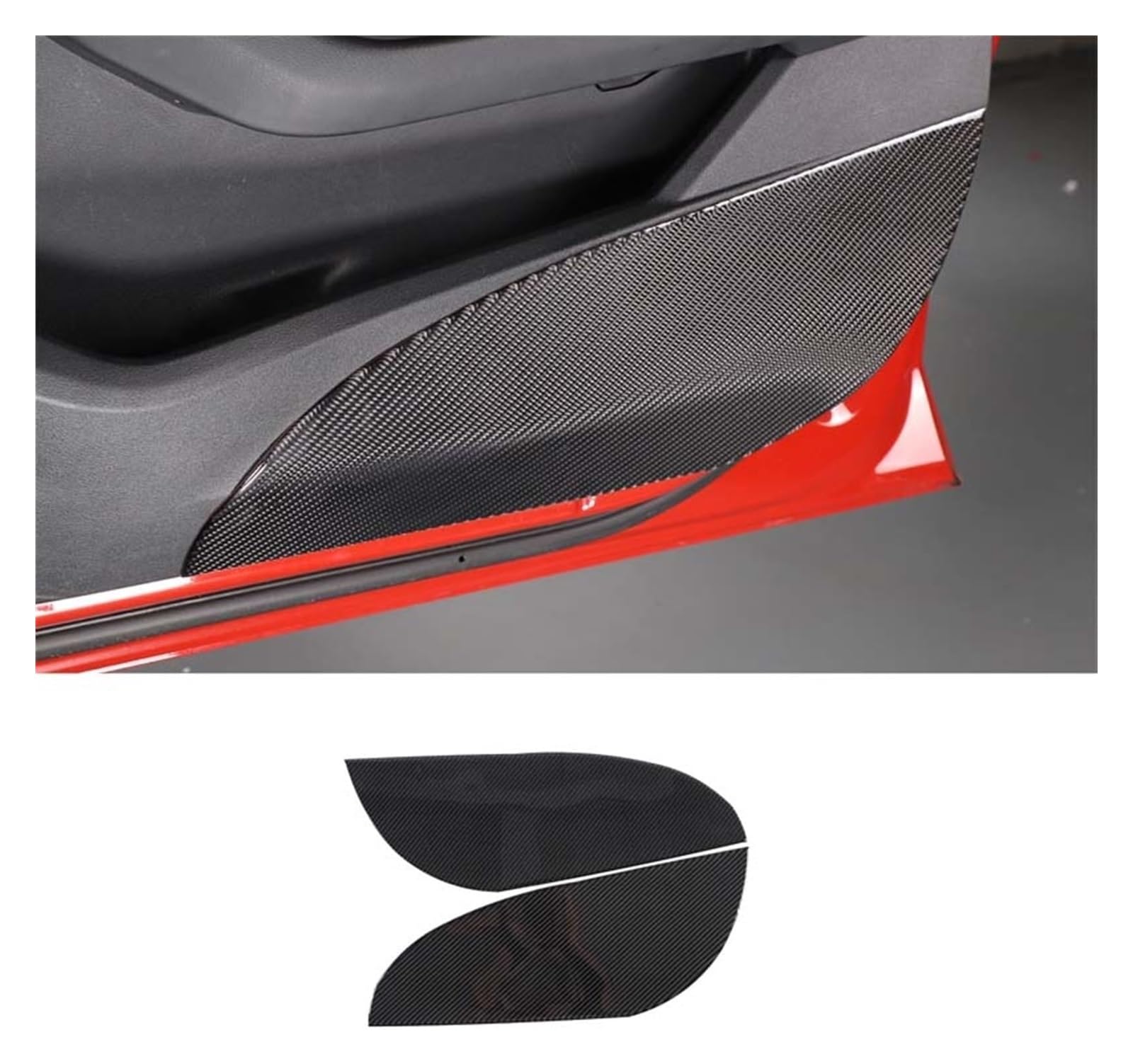 Interieur Dekor Für 2er F44 2020-2023 Autozubehör Autotür Anti-Kick-Panel-Aufkleber(Front door) von HCKCLMBMZW