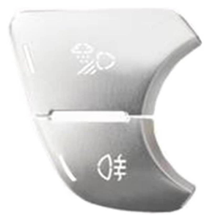 Interieur Dekor Für A4 B9 2017-2019 Auto-Innenausstattung Auto Nebelscheinwerfer Schalter Knopf Scheinwerfer Aluminiumlegierung Aufkleber Dekoration(Silber) von HCKCLMBMZW