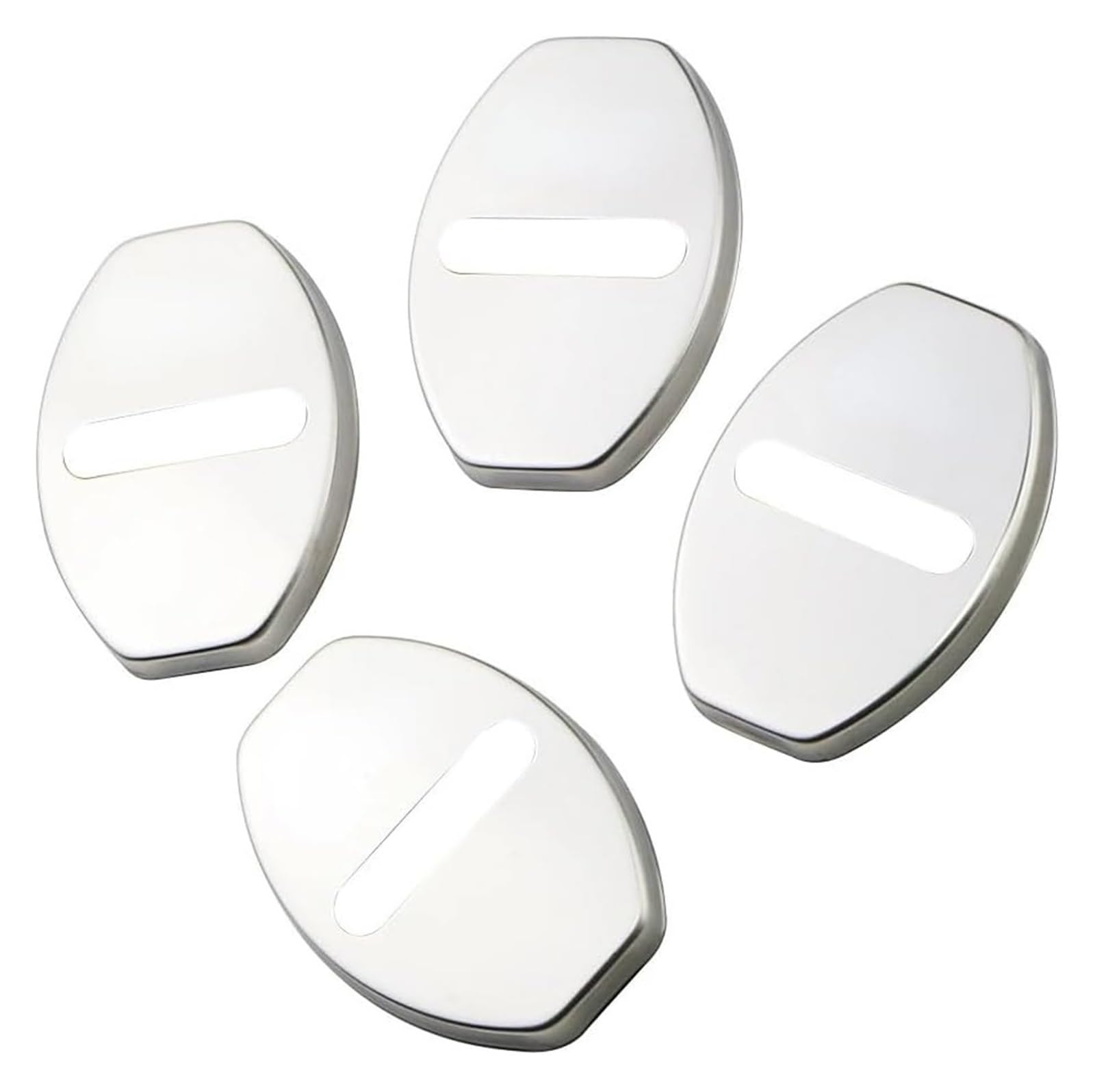 Interieur Dekor Für A6 A3 A4 A7 A5 Q3 Q5 Q7 Q2 S4 S5 S6 S7 S8 Für TT RS3 RS4 Autotürschlossabdeckung Auto-Innenaufkleber 4 Teile/Satz(A3,Silber) von HCKCLMBMZW
