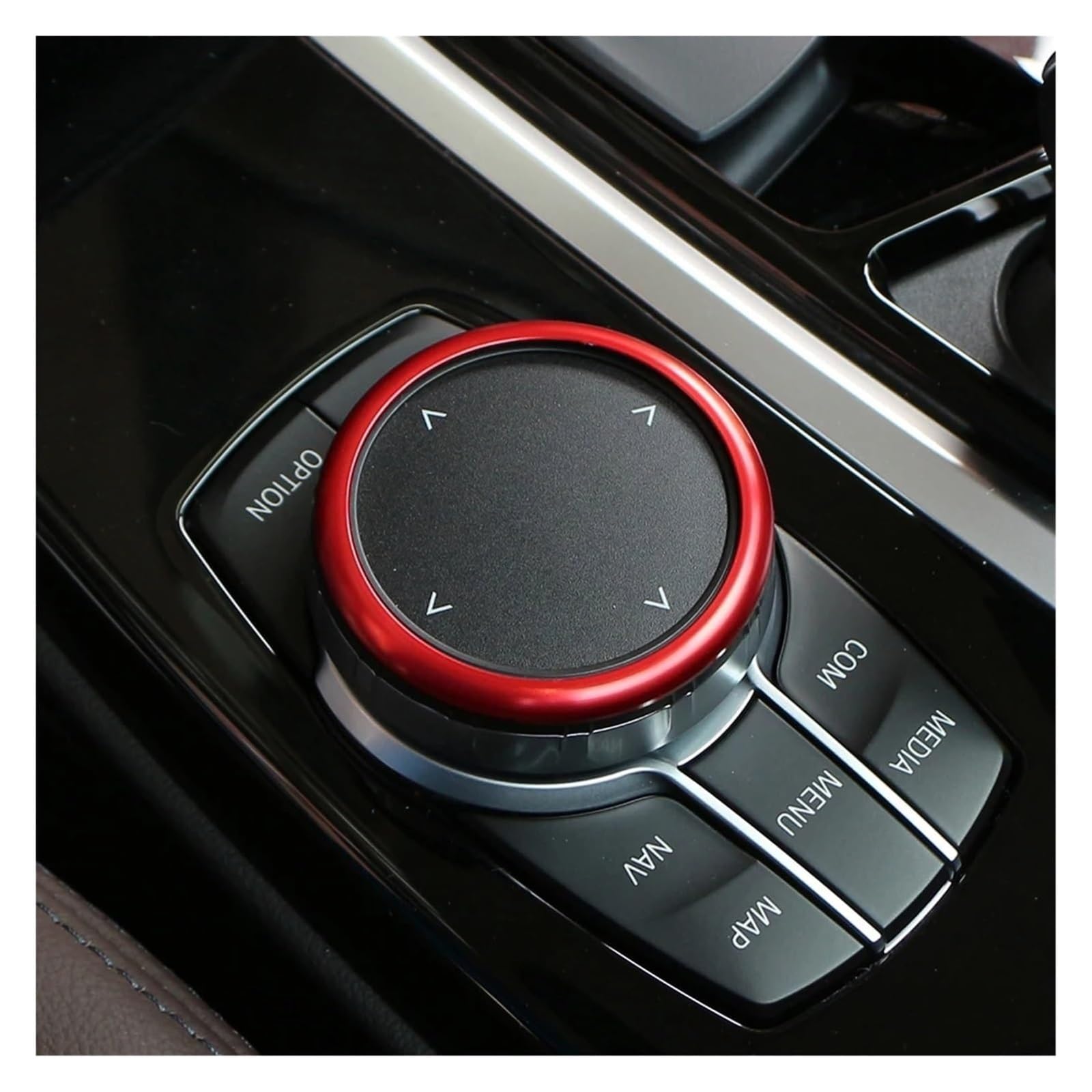 Interieur Dekor Für B&MW X3 X4 G01 G02 2018-2022 Auto Lenkrad Panel Logo Kreis Dekoration Abdeckung Trim Aufkleber(rot) von HCKCLMBMZW