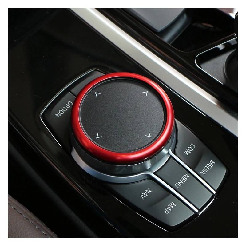 Interieur Dekor Für B&MW X3 X4 G01 G02 2018-2022 Auto Lenkrad Panel Logo Kreis Dekoration Abdeckung Trim Aufkleber(rot) von HCKCLMBMZW