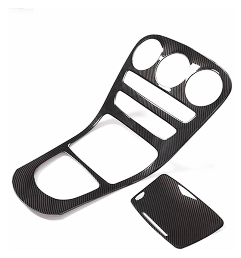 Interieur Dekor Für C-Klasse W205 2019 2020 Für GLC X253 2020 Zubehör Mittelkonsolen-Dekorationsblende Abdeckung Ohne Uhr(Carbon Fiber) von HCKCLMBMZW