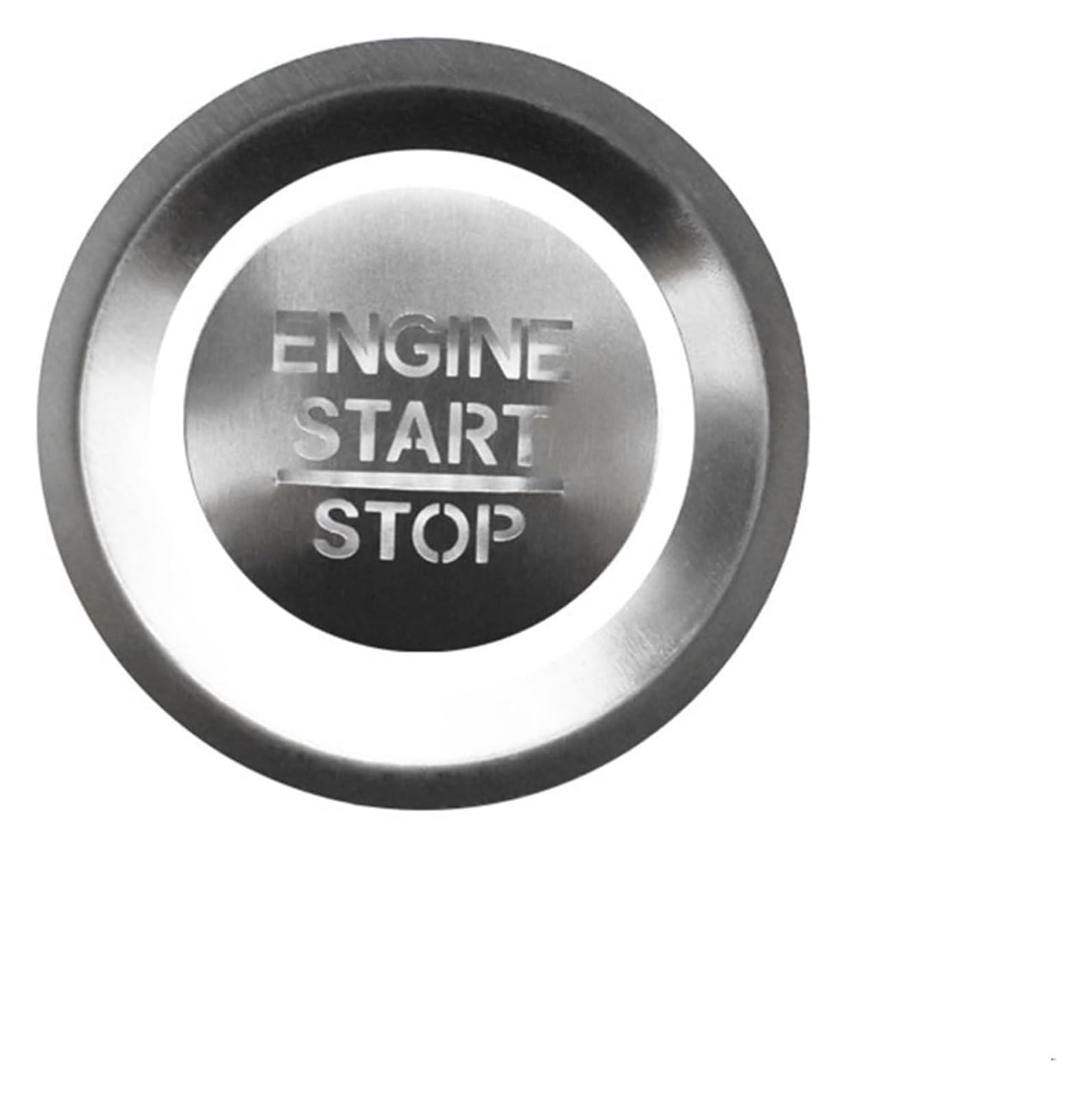 Interieur Dekor Für Civic 2016-2021 Autoaufkleber Auto Zündung Motor Start Stop Knopf Ringe Abdeckung Trim Autoinnenraum(Silber) von HCKCLMBMZW