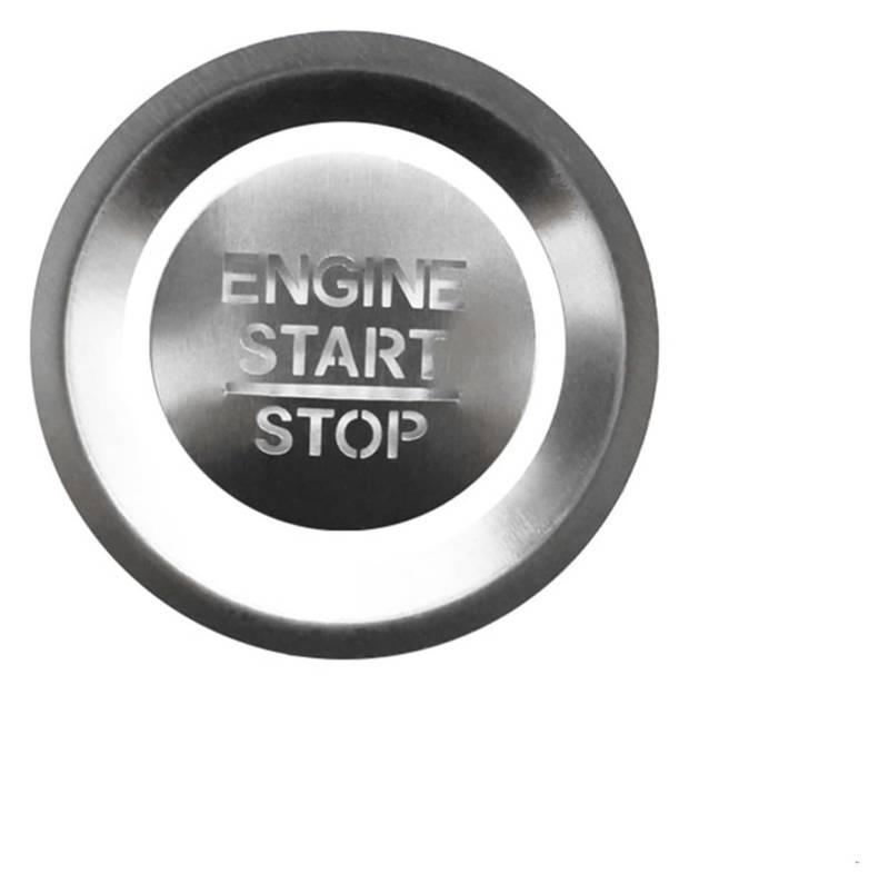Interieur Dekor Für Civic 2016-2021 Autoaufkleber Auto Zündung Motor Start Stop Knopf Ringe Abdeckung Trim Autoinnenraum(Silber) von HCKCLMBMZW