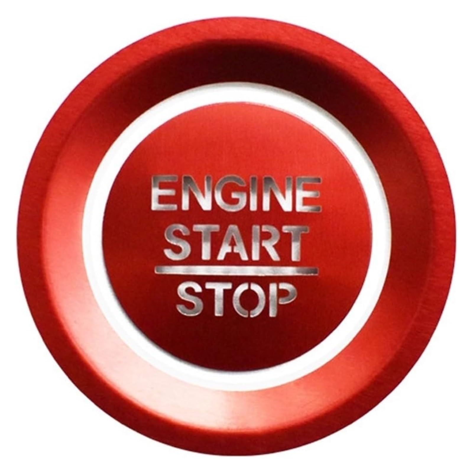 Interieur Dekor Für Civic 2016-2021 Autoaufkleber Auto Zündung Motor Start Stop Knopf Ringe Abdeckung Trim Autoinnenraum(rot) von HCKCLMBMZW