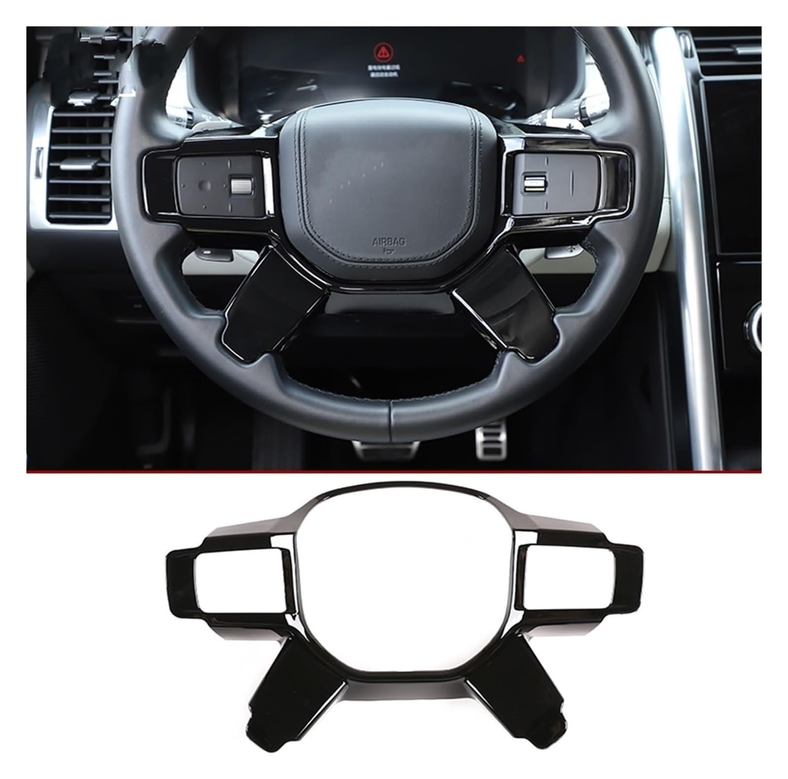 Interieur Dekor Für Discovery 5 2021-2023 Auto-Styling Lenkrad Dekorative Rahmenverkleidung Auto-Innenausstattung(D) von HCKCLMBMZW
