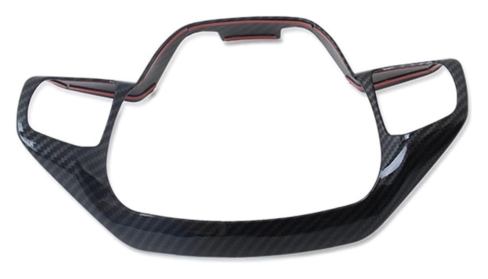Interieur Dekor Für Focus 2019-2023 Auto Lenkrad Panel Abdeckung Trim Dekoration Innen Formteil Zubehör(Carbon Fiber Color) von HCKCLMBMZW