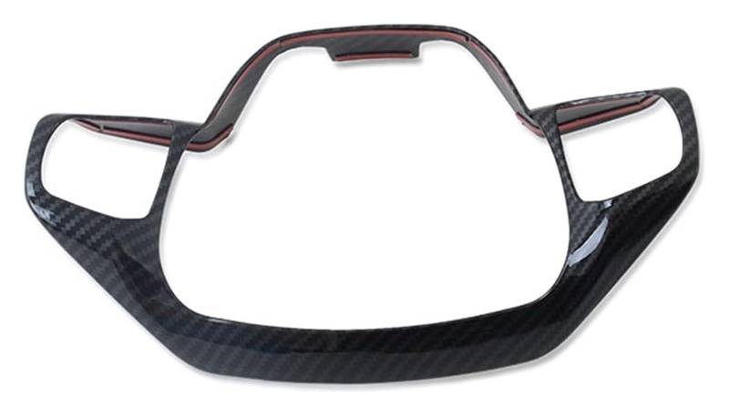 Interieur Dekor Für Focus 2019-2023 Auto Lenkrad Panel Abdeckung Trim Dekoration Innen Formteil Zubehör(Carbon Fiber Color) von HCKCLMBMZW