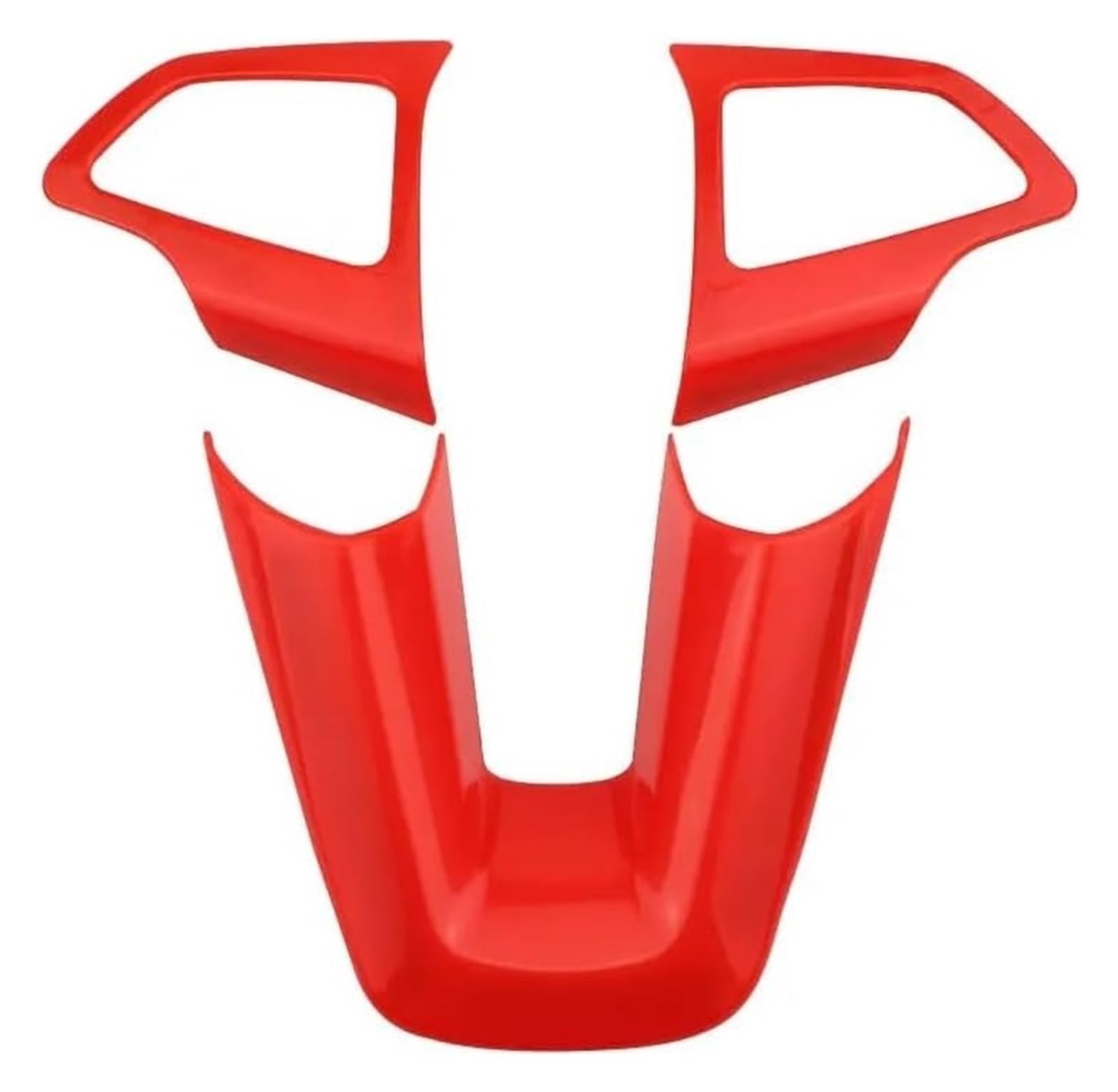 Interieur Dekor Für Focus 3 MK3 2015-2018 Auto-Stil Innenausstattung Lenkrad Coration Molding Rahmenabdeckung Trim Auto Innenraum Aufkleber(Common Red) von HCKCLMBMZW