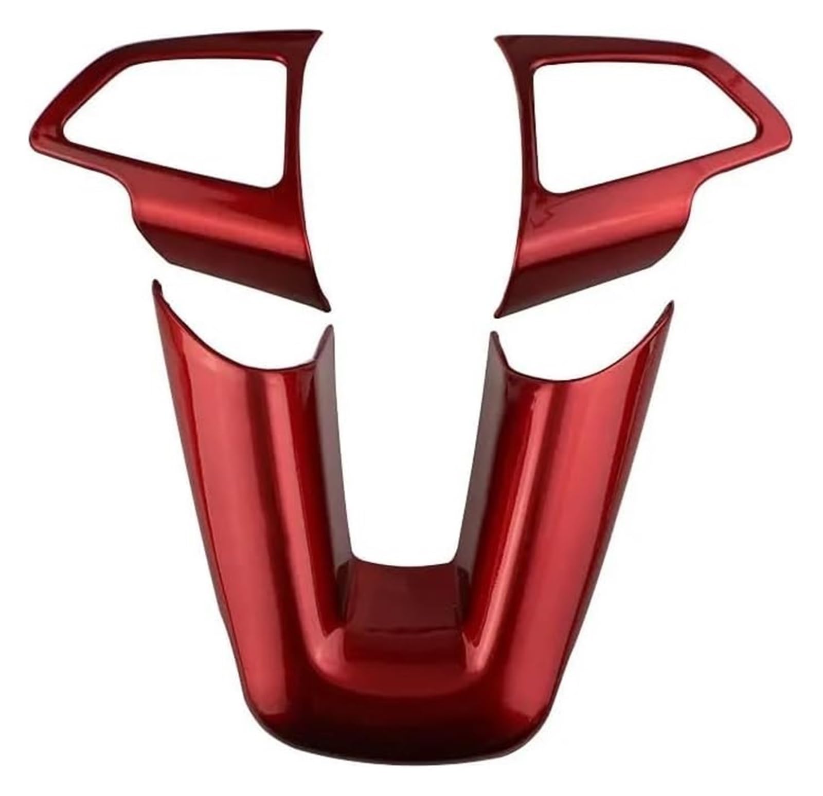 Interieur Dekor Für Focus 3 MK3 2015-2018 Auto-Stil Innenausstattung Lenkrad Coration Molding Rahmenabdeckung Trim Auto Innenraum Aufkleber(Upgrade Red) von HCKCLMBMZW