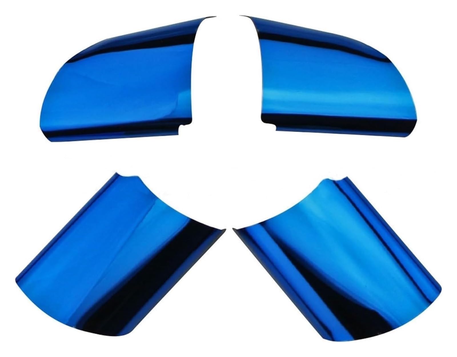 Interieur Dekor Für Focus MK2 2005-2011 Dekoration Zubehör Auto Innen Lenkrad Trim Abdeckung Aufkleber(Blau) von HCKCLMBMZW