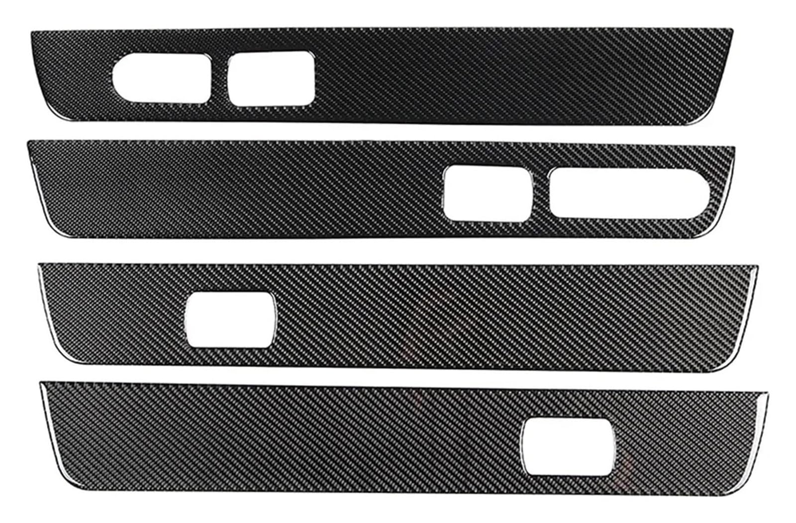 Interieur Dekor Für Hummer H2 2003-2007 Auto Innen Tür Panel Trim Aufkleber Dekoration Zubehör(Schwarz) von HCKCLMBMZW