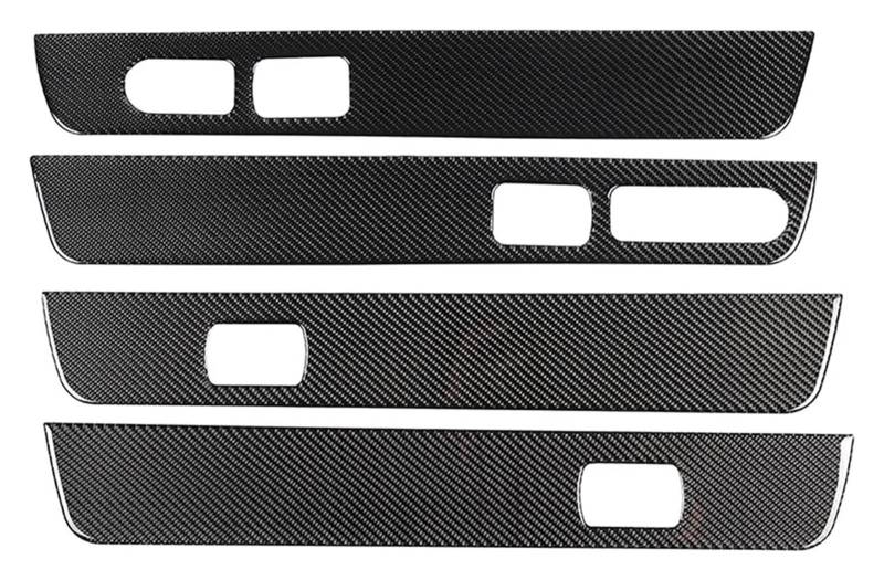 Interieur Dekor Für Hummer H2 2003-2007 Auto Innen Tür Panel Trim Aufkleber Dekoration Zubehör(Schwarz) von HCKCLMBMZW