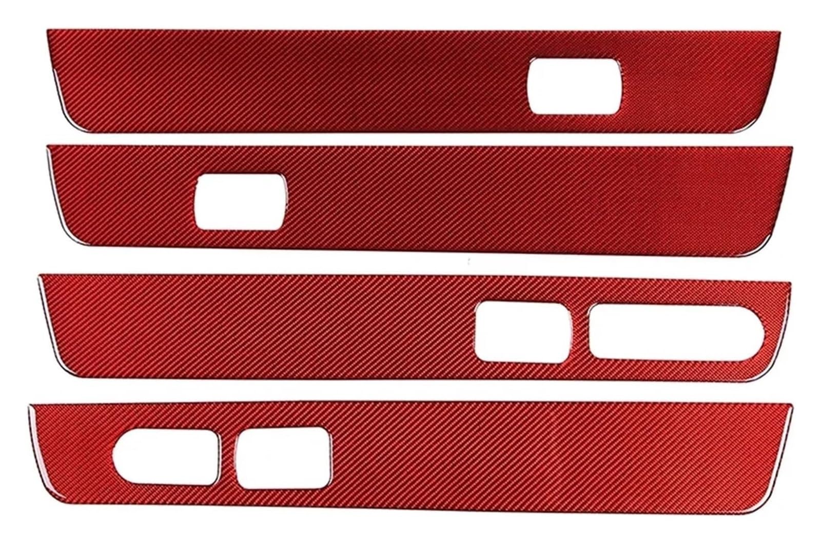 Interieur Dekor Für Hummer H2 2003-2007 Auto Innen Tür Panel Trim Aufkleber Dekoration Zubehör(rot) von HCKCLMBMZW