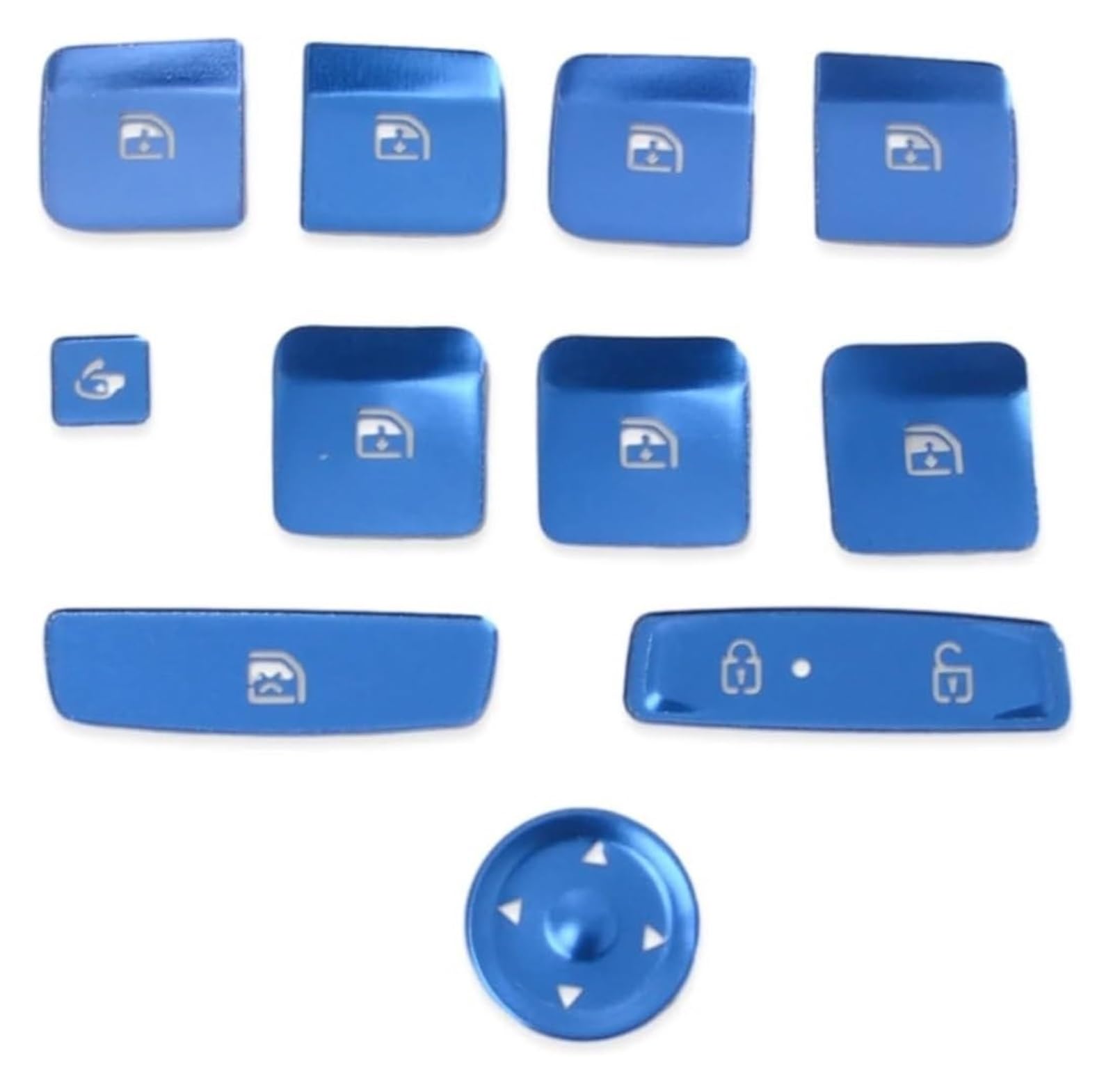 Interieur Dekor Für Hyundai Für Tucson NX4 2021-2024 Autotür Armlehne Fensterheber Schalter Knopfabdeckung Verkleidung Innenausstattung(Steel Blue) von HCKCLMBMZW
