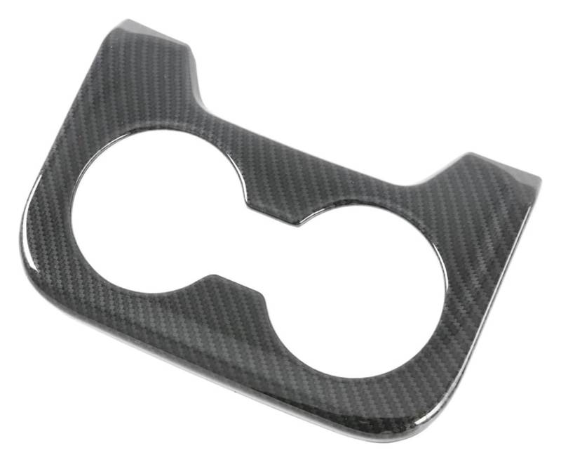 Interieur Dekor Für Mazda CX8 CX-8 2018-2024 Auto Wasserbecherhalter Rahmenabdeckung Verkleidung Innenausstattung Autoinnenaufkleber(Carbon Fiber-Rear) von HCKCLMBMZW