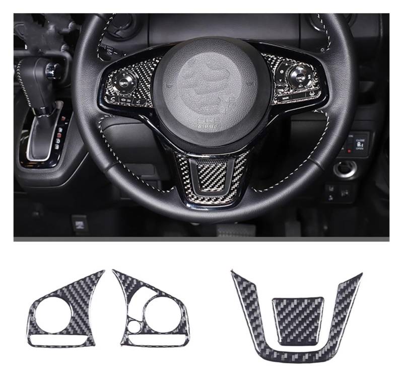 Interieur Dekor Für N-BOX JF3 JF4 2017-2021 Auto Lenkrad Panel Dekoration Abdeckung Trim Moulding Aufkleber Zubehör von HCKCLMBMZW