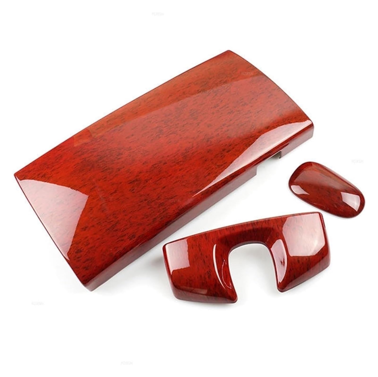 Interieur Dekor Für S-Klasse W221 2008-2012 Holzstruktur Mittelkonsole Armlehne Box Telefonabdeckung Wählscheibengehäuse(Red 3pcs) von HCKCLMBMZW