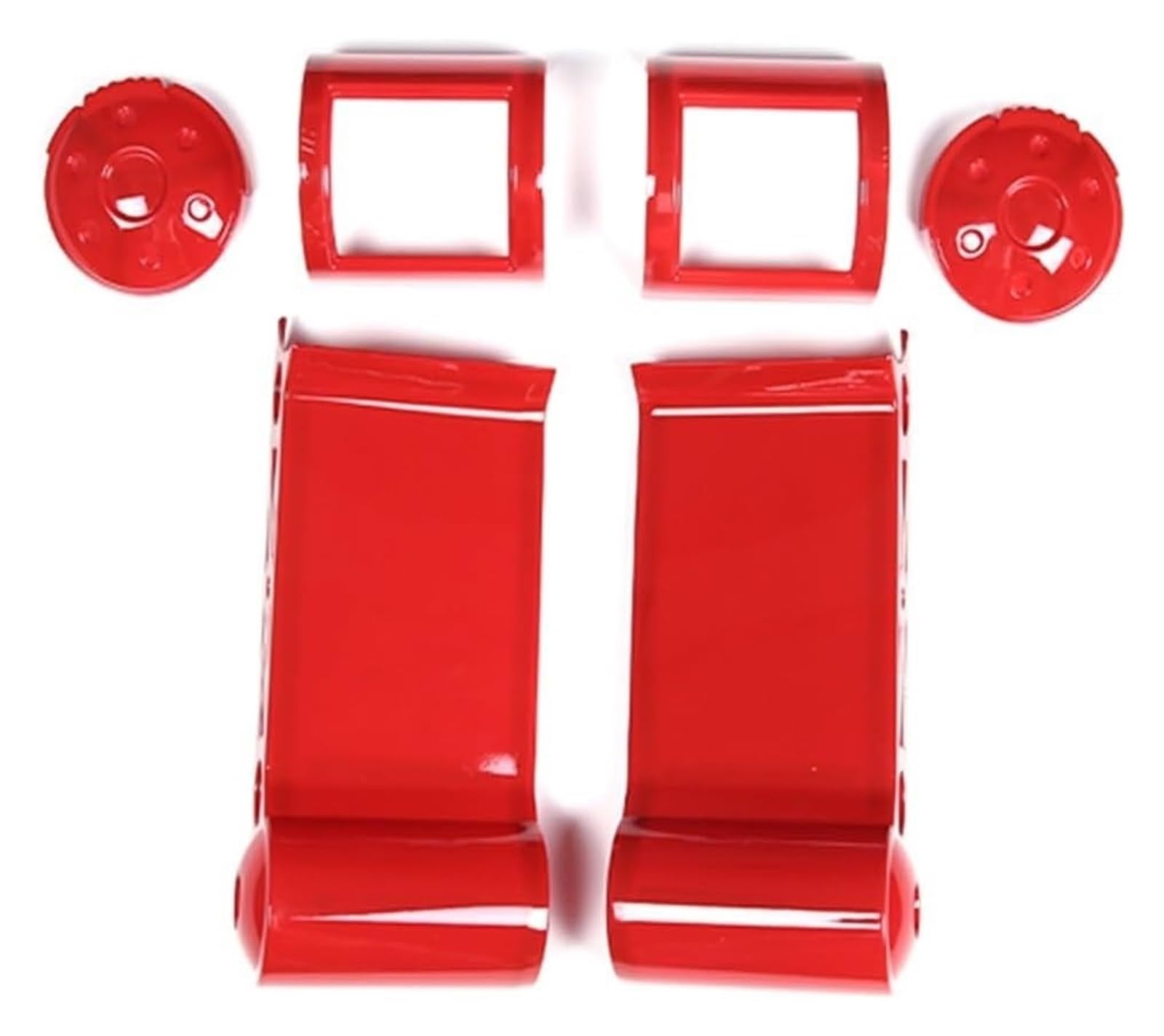 Interieur Dekor Für T&oyota FJ Für Cruiser 2007-2021 Auto Armaturenbrett Seitenklimaanlage Auslassblende Abdeckung Zieraufkleber Autozubehör(rot) von HCKCLMBMZW