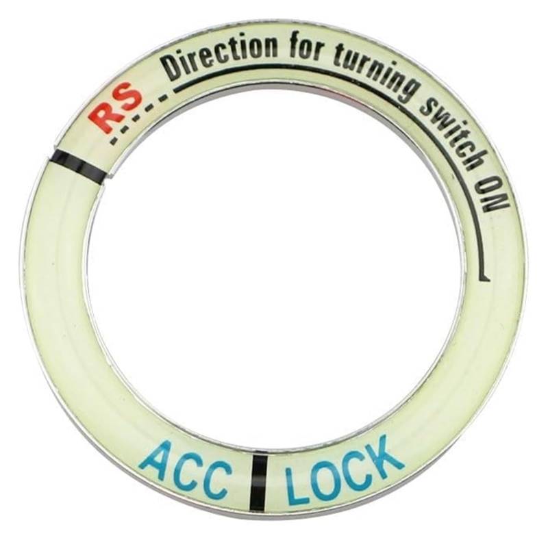 Interieur Dekor Für T&oyota Für Corolla Für Prius Für RAV4 Für Camry Für Reiz Für Venza Smart Key Auto Motor Start Stop Zündung Schlüssel Ring Aufkleber(Silber) von HCKCLMBMZW