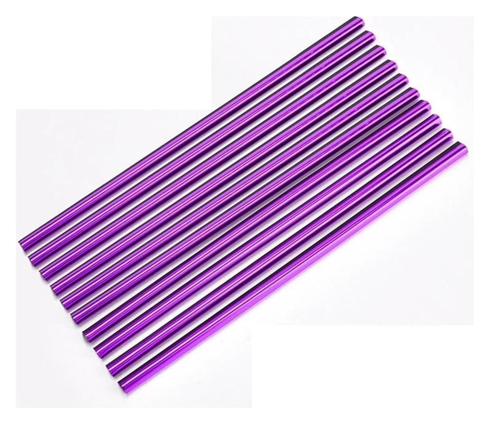 Interieur Dekor Für T&oyota Für Hilux Für Rav4 2022 Auto Klimaanlage Outlet Moulding Trim Dekor Streifen(10PCS Purple) von HCKCLMBMZW