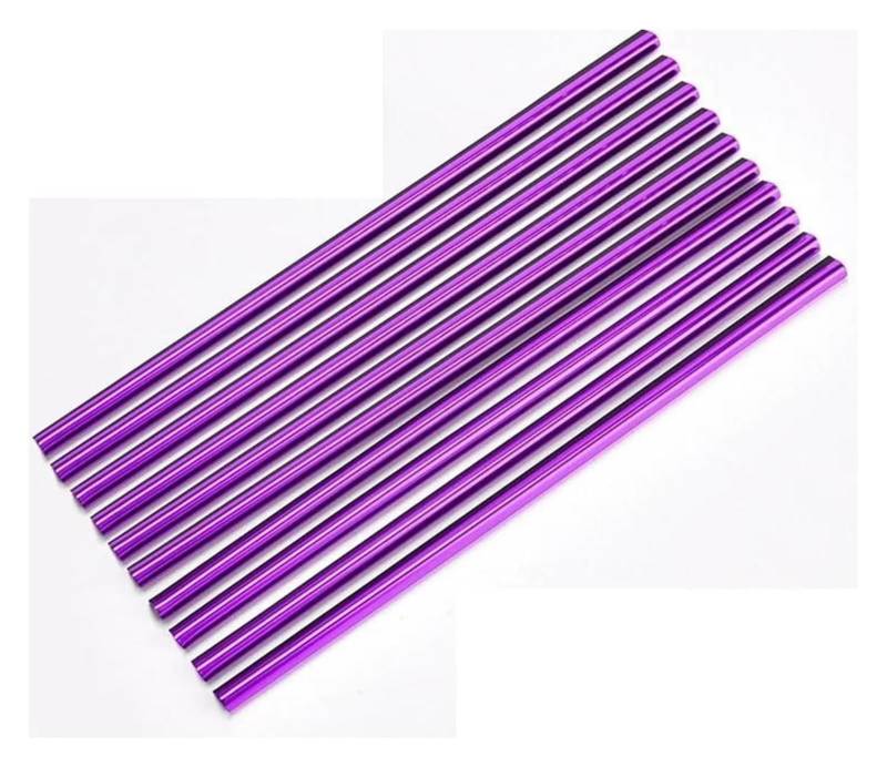 Interieur Dekor Für T&oyota Für Hilux Für Rav4 2022 Auto Klimaanlage Outlet Moulding Trim Dekor Streifen(10PCS Purple) von HCKCLMBMZW
