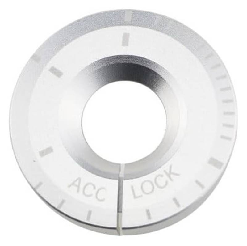 Interieur Dekor Für VW Für G&olf 4 5 6 7 Für J&etta MK6 MK5 Für Polo Für p&assat B5 B6 B7 Für Octavia Für Rapid Auto Zündschlüssel Ring Schalter Aufkleber(Grey) von HCKCLMBMZW