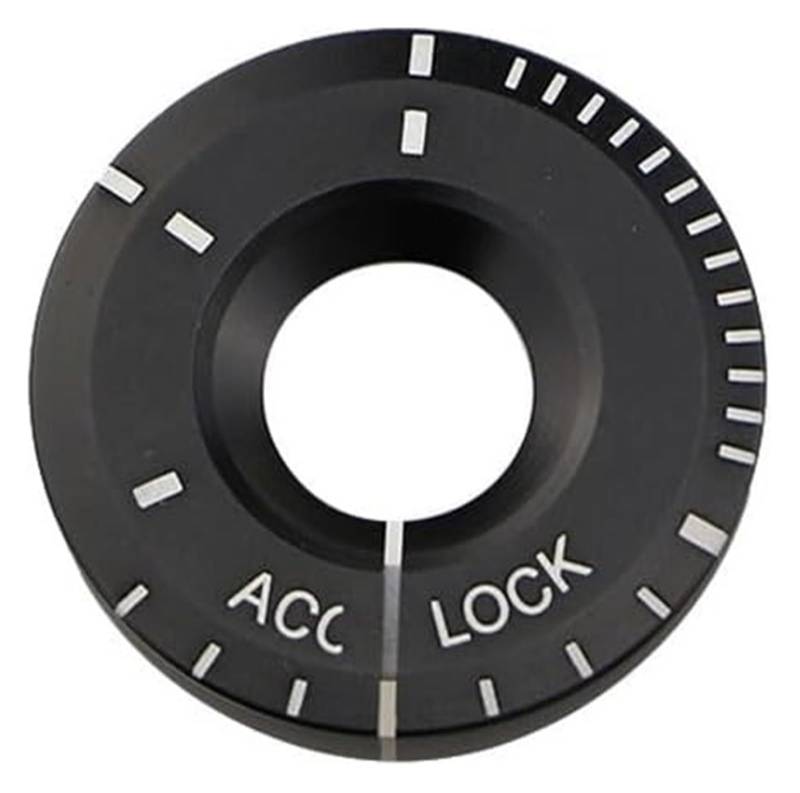Interieur Dekor Für VW Für G&olf 4 5 6 7 Für J&etta MK6 MK5 Für Polo Für p&assat B5 B6 B7 Für Octavia Für Rapid Auto Zündschlüssel Ring Schalter Aufkleber(Schwarz) von HCKCLMBMZW