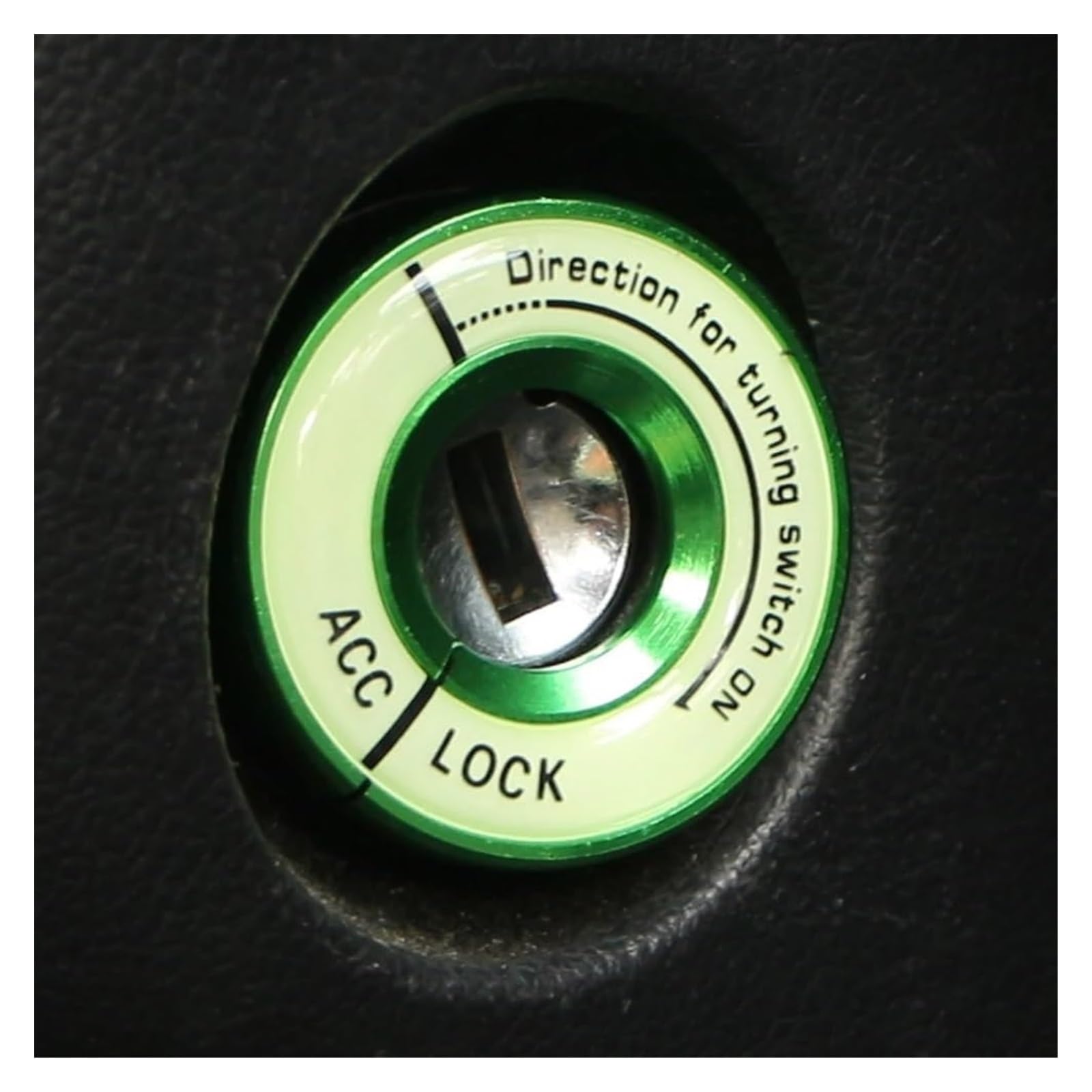 Interieur Dekor Für VW Für G&olf 4 5 6 7 Für J&etta MK6 MK5 Für Polo Für p&assat B5 B6 B7 Für Octavia Leuchtender Zündschlüsselringschalter-Aufkleber(rot) von HCKCLMBMZW